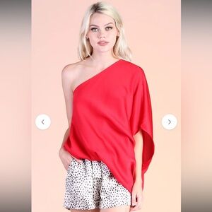 Red Off Shoulder Top